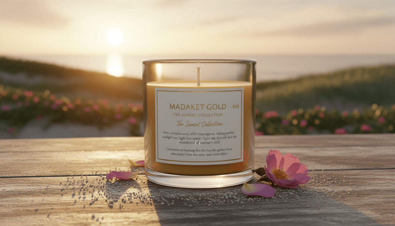 Madaket Gold candle