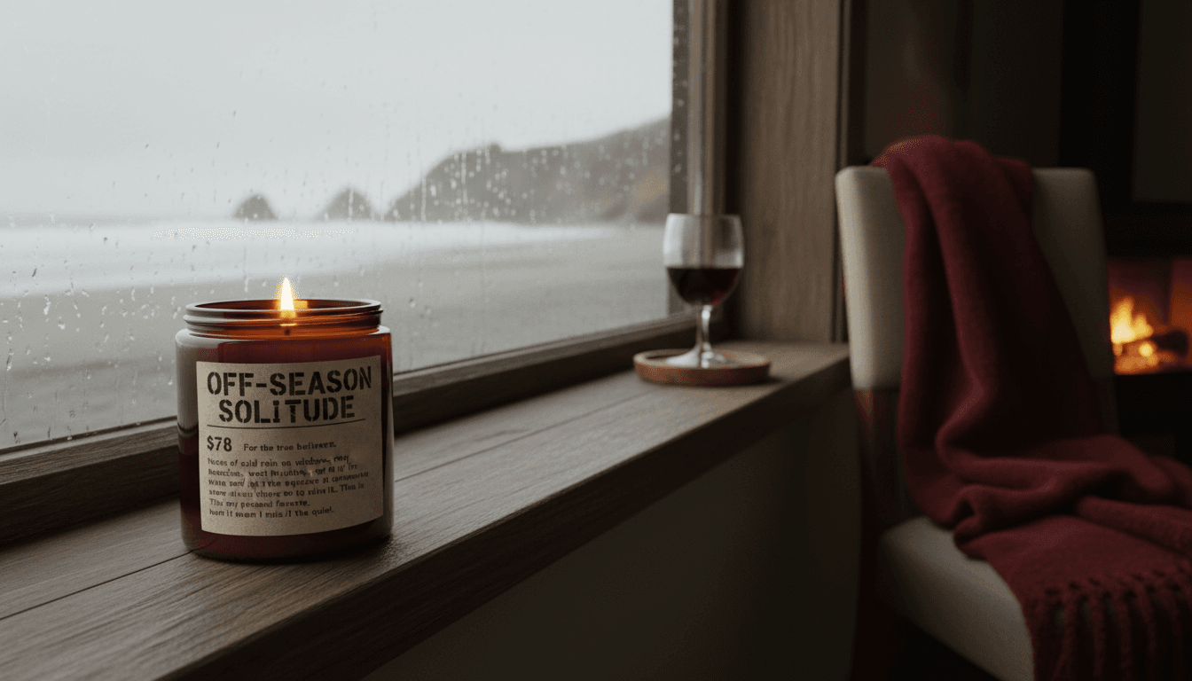 Off-Season Solitude candle